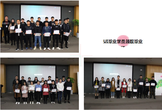 配圖6 UI畢業學員領取畢業證